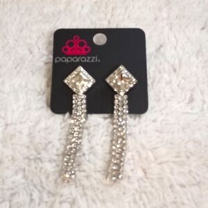 Seasonal Sparkle White Post Earrings